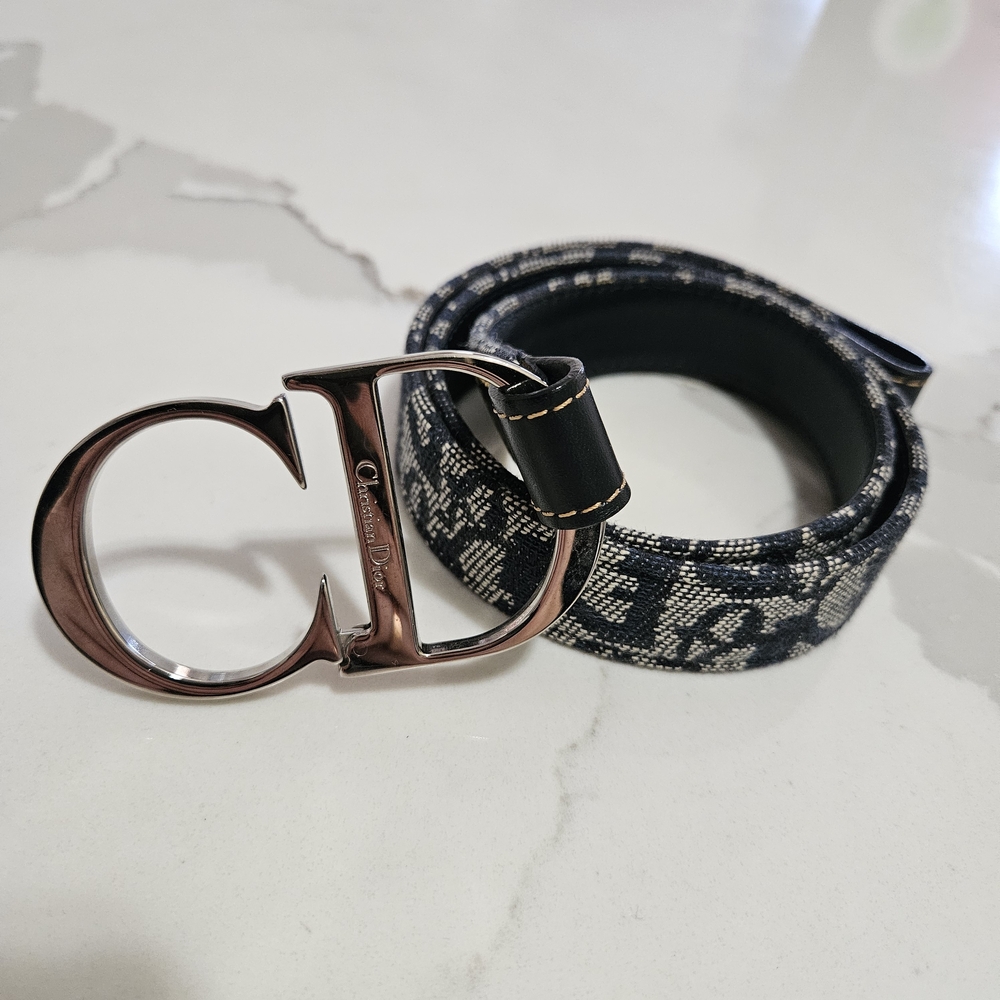 Dior Black and Silver Women's Belt - Picture 3 of 8